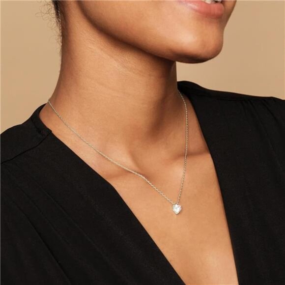 PAVOI 14K Gold Plated Cubic Zirconia Diamond Pendant Necklace for Women - Picture 4 of 6